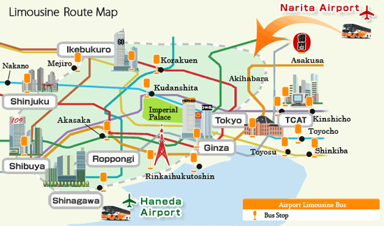 Limousine Bus Route Map